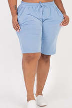 Plus Size French Terry Bermuda Shorts - $24.50