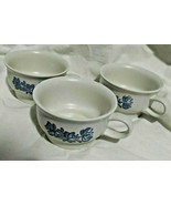 PFALTZGRAFF SET of 3 Yorktowne Flat Stoneware Coffee Tea Cups Soup Mugs ... - £12.01 GBP