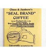 Chase Sandborn Seal Brand Coffee 1894 Advertisement Victorian Beverage 6... - $372.98 MXN
