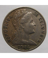 Vintage 65 Years Old 1946 COLOMBIA 5 Centavos LIBERTY copper - £7.98 GBP