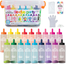 One-Step Tie-Dye Party, 18 Pre-Filled Bottles, Creative Group Activity, All-In-1 - £18.55 GBP