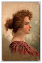 Portrait of Woman Painitng DB Postcard Z5 - $3.91