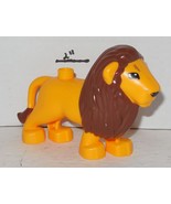 LEGO DUPLO Jungle ANIMAL Yellow LION with Brown Maine From Set #10802 - £7.63 GBP
