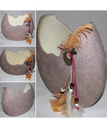 Unique Vintage American Indian Large Vase Handmade Handcrafted - $96.04 CAD