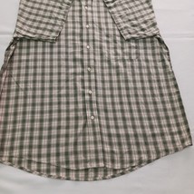 Arturo Calle Men's Cotton Green & Beige Plaid Short Sleeve Button Up Shirt Sz XL image 12