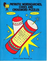 Patriotic Wordsearches, Codes and Crossword Puzzles - Reproducible Grade... - £3.90 GBP