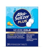 Alka-Seltzer Plus*07/2025*Severe Cold Orange Tablets, 24ct - $176.51 MXN