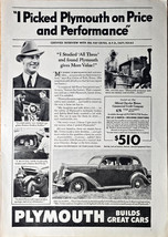 Plymouth Build Great Cars great of price and performance - 1936 Vintage ... - $222.90 MXN