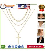 Hypoallergenic 14K Gold Plated Layered Necklace Set with Gift Bag Included - $627.56 MXN