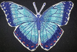 BeyondVision Custom and Unique Amazing Colorful Butterflies[Blue Morpho] Embroid - £8.64 GBP