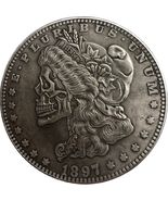 Médaille fantastique inspirée du crâne de la liberté 1897 - $242.86 MXN