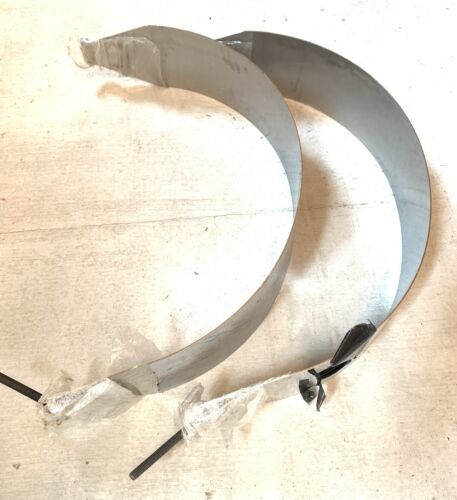 Peterbilt Straight Cut 8” X 26” wide stainless steel fuel tank straps pair - $239.00