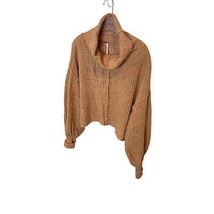 Orange free people cowl neck sweater - $25.00