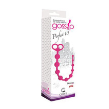 Curve Toys Gossip Perfect 10 Silicone Anal Beads Magenta - £19.14 GBP