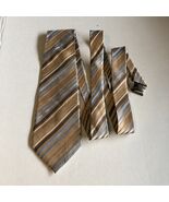 SAXONY COLLECTION - Brown Regimental Striped Necktie, Hand Made In China - €7,71 EUR