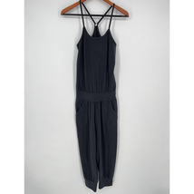 Ripple Yoga Jumpsuit Sz L Gray Cropped One Piece - £52.18 GBP