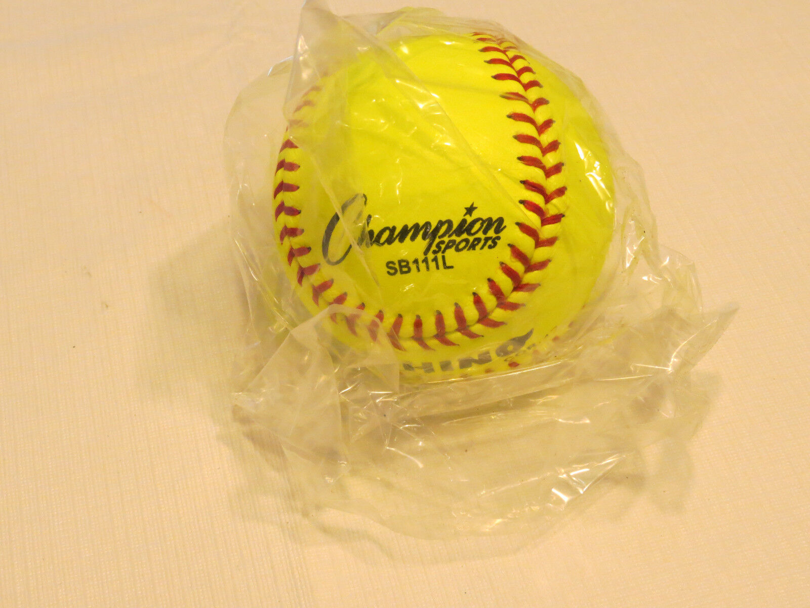 1 softball Champion Sports SB111L NFHSA Cork Core 11 in Yellow official NOS NWT - $15.43