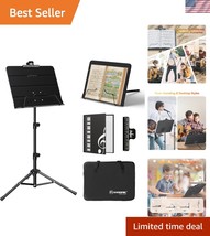 Portable Folding Sheet Music Stand &amp; Desktop Holder with Carrying Bag - ... - $80.99