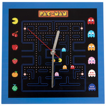 Pac-Man Maze Wall Clock Black - £25.48 GBP
