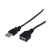 STARTECH.COM USBEXTAA3BK 3 FT BLACK USB EXTENSION CABLE A TO A - $27.60