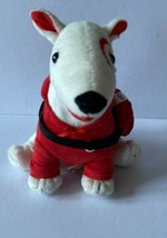 Target Bullseye Dog Wearing Red Hoodie &amp; Carrying A Bag Plush Stuffed Animal - £23.53 GBP
