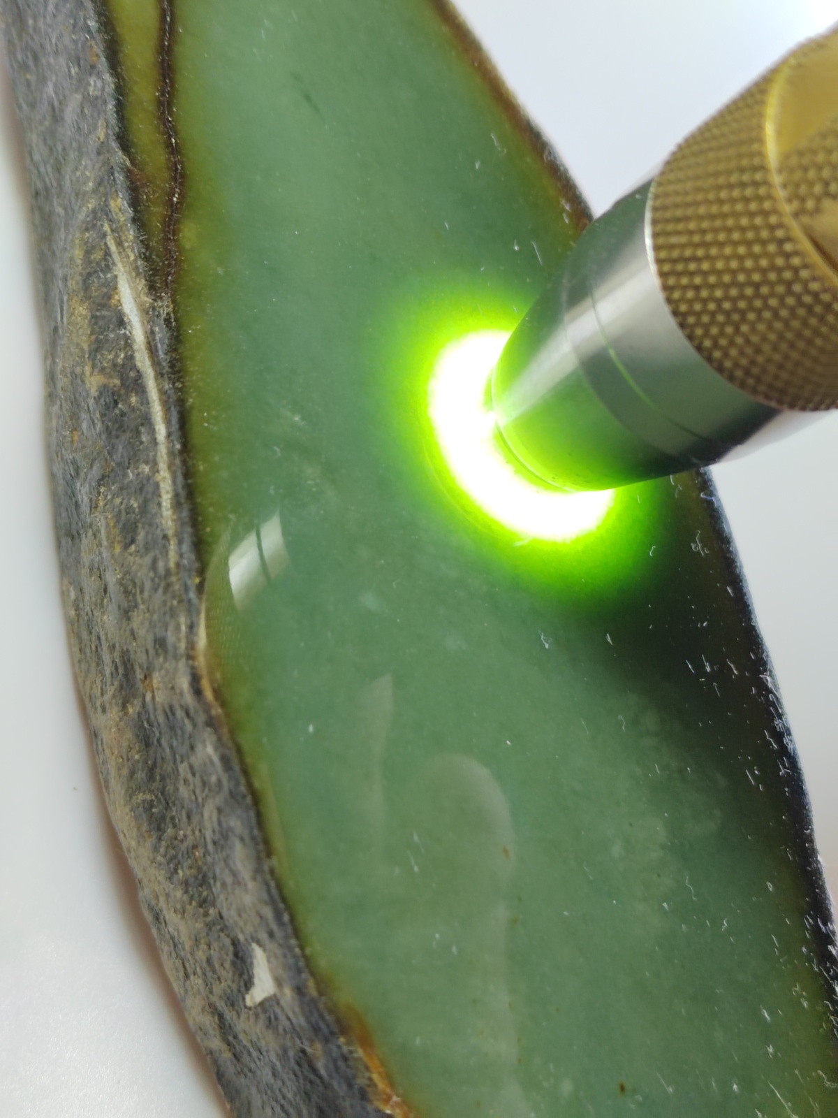 Icy Ice Vintage Old Green Burma Jadeite Jade Rough Stone # 737 gram # 3685 carat Item image 4