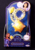Disney WISH Wishing Star necklace Make a wish &amp; star glows NEW 2023 - £13.74 GBP