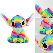 CS 2023 Rainbow Lilo &amp; Stitch Plush Doll Disney Figure Collection Doll K... - $46.48