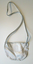 Vintage Hot Looks Doll Accessory Silver Metallic Handbag Purse Bag - £6.26 GBP