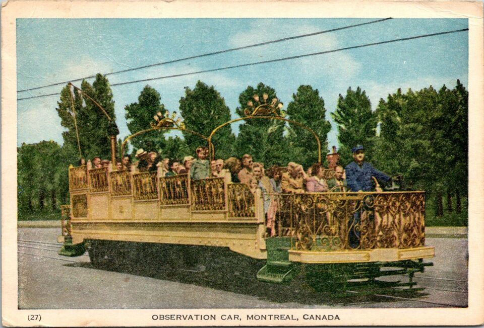 Primary image for Canada Quebec Montreal Observation Car Posted 1953 to Wayne NE Vintage Postcard
