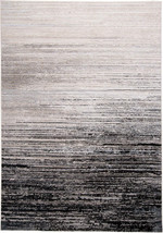 5' X 8' Beige and Black Abstract Non Skid Area Rug - €237,98 EUR