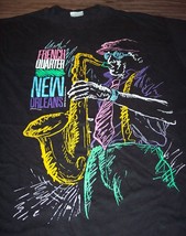 Vintage 1990 New Orl EAN S French Quarter Jazz T-Shirt Mens Xl - £59.16 GBP