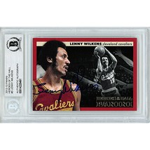 Lenny Wilkens Cleveland Cavaliers Auto 2012 Panini Autographed On-Card B... - £77.82 GBP