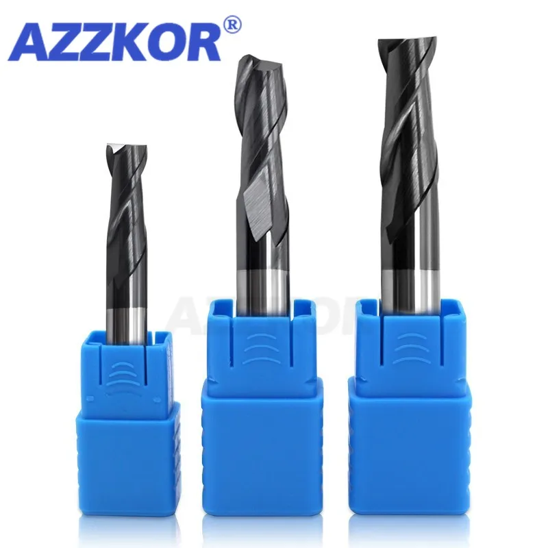 Milling Cutter Alloy Coating Tungsten Steel Tool Cnc hing 2 Blade  Endmills Top  - $161.49