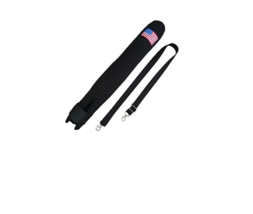 Black Baseball Bat Sleeve With American Flag  Adjustable Strap NEW - £12.48 GBP