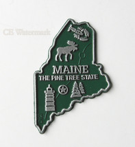 Maine Pine Tree Green Moose Us State Flexible Magnet 2 Inches - £4.30 GBP