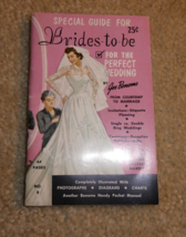 Vintage 1952 Booklet Joe Bonomo Special Guide for Brides to Be No. 6 - £13.93 GBP