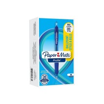 Paper Mate Profile RT Retractable Ballpoint Pens Bold Point Blue Ink 208... - £53.59 GBP