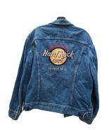 Vintage Lee Denim Jacket Hard Rock Cafe Honolulu 40R Blue Jeans 90s Sanf... - £95.09 GBP