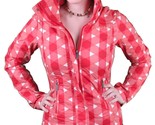 Bench UK Urbanwear Womens BBQ Barbecue Star Red Jacket w Hood BLKA1552 NWT - $41.32