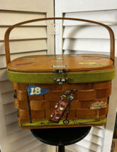 Vintage wooden basket purse lady golfer 70&#39;s Mississippi Live Oak Countr... - $29.69
