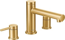 Moen T393BG Align Brushed Gold 2-HANDLE Deck Mount Roman Tub Faucet - £358.25 GBP