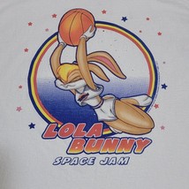 Vintage 90s Junk Food Space Jam Lola Bunny Basketball Cartoon Shirt Mens M - £67.12 GBP