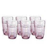 Drinking Glasses Set 6 Vintage Glassware Tumblers Highball Water Cocktai... - £28.66 GBP