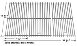 Stainless Steel Cooking Grid For Brinkmann 810-4580-F, 810-4580-S, 810-4580-SB - £67.54 GBP