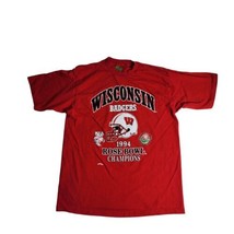 Vintage Nutmeg Wisconsin Badgers 1994 Rose Bowl Champions Shirt Size XL - £31.02 GBP