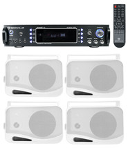 Rockville 1000w Home Theater System w/Bluetooth Receiver+(4) 4&quot; Swivel S... - £367.53 GBP