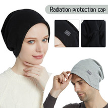 Anti Radiation Beanie Cap EMF Protection Hat Silver Fiber Shield Microwave RF - £28.08 GBP