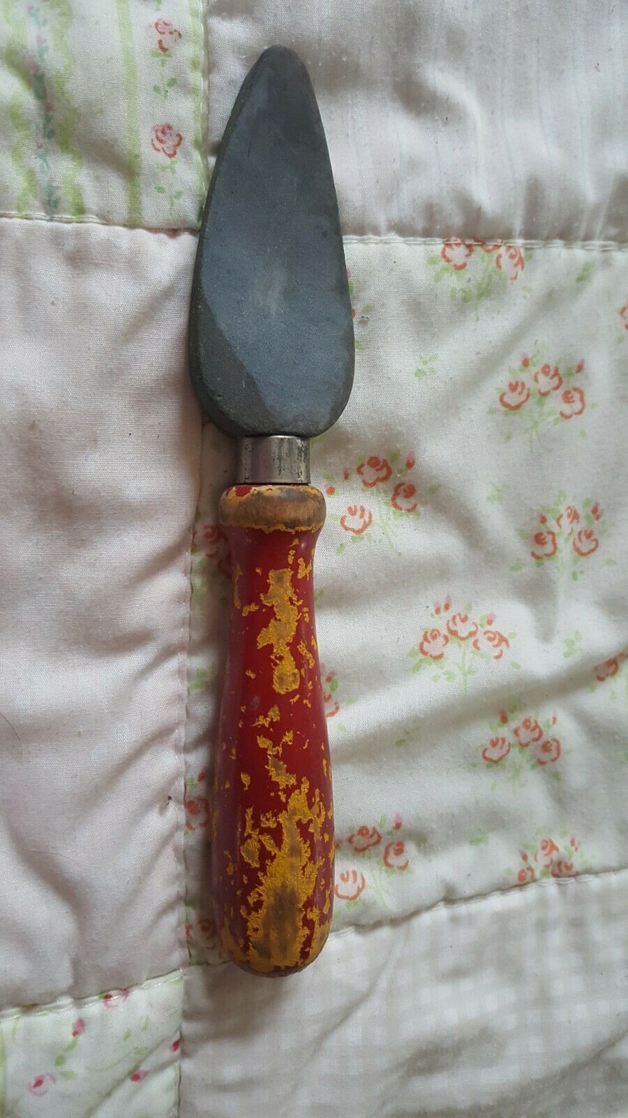 Antique Wooden Handle &amp; File  Wood Tool - $9.89