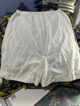 Vintage  c 1940&#39;s White Sylray Panties Spun-lo Rayon Fabric Sport Trunk sz6 - £18.38 GBP